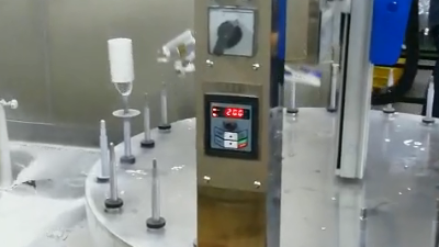 灯饰内外壁六等分二十四位转盘喷漆机