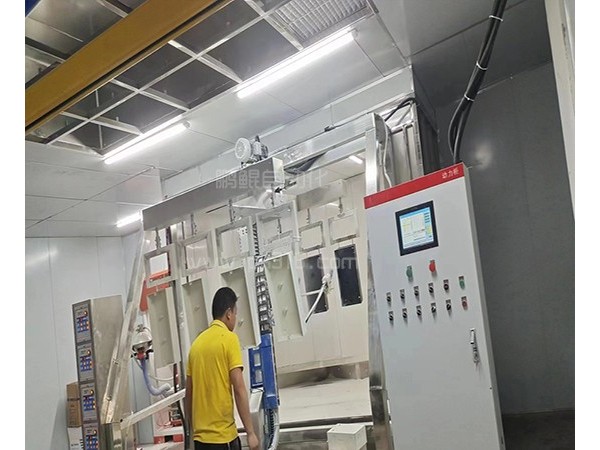 五金配件静电吊挂喷漆设备
