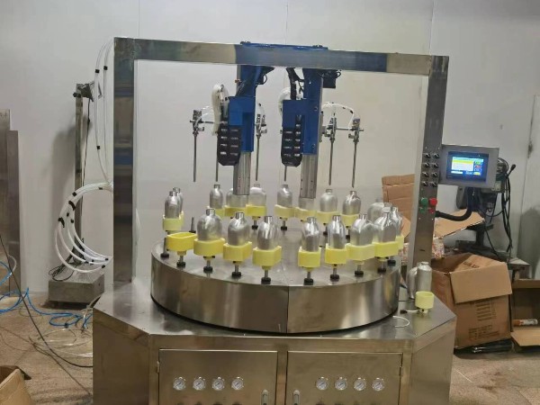 军壶杯内壁圆盘转盘喷涂机