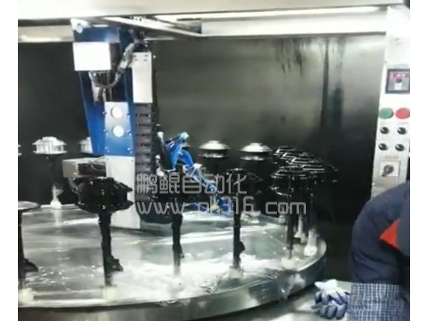 轮毅16工位转盘喷漆设备