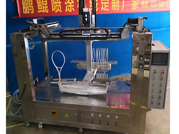 浙江富阳客户的羽毛球拍静电喷漆机的价值
