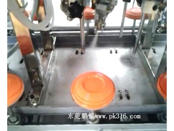 宠物玩具飞碟飞盘自动喷涂线，高效实用省人省漆！