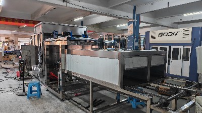 铜棒自动抓取配喷烤炉流水线