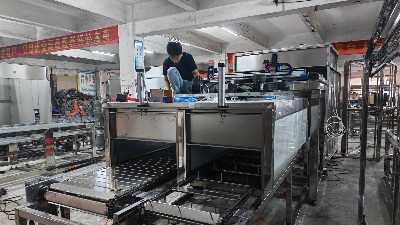 铜棒自动抓取配喷烤炉流水线 铜棒自动抓取配喷烤炉流水线