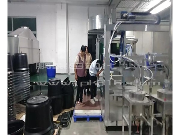 花盆渐变色六轴喷烤流水线