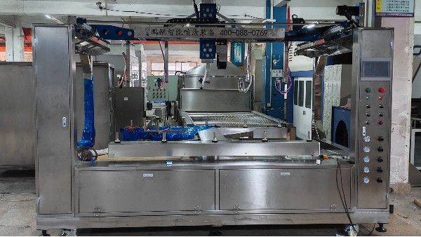 马达盖内壁五金配件六轴喷漆机器人