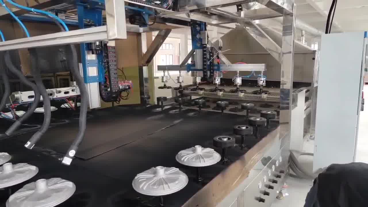 电动车轮毂自动抓取喷烤流水线